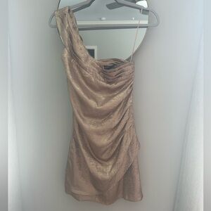 Mini one shoulder dress